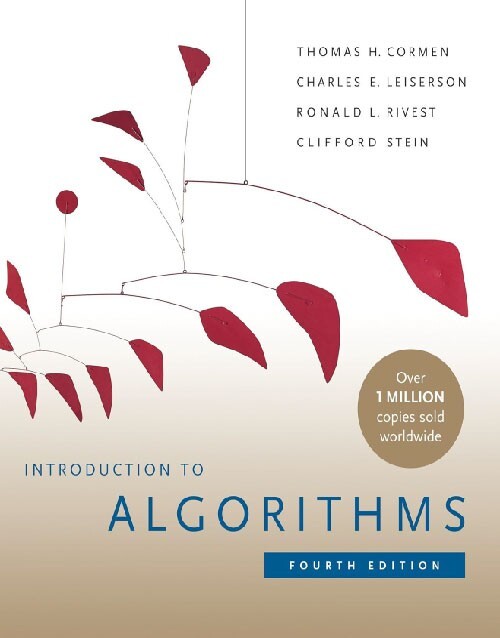 Introduction To Algorithms CLRS Book Cover 4th Edition: ISBN 9780262046305