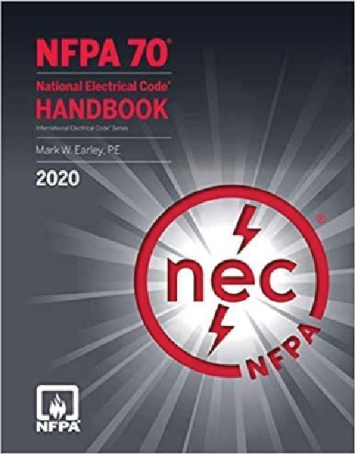 NFPA 70, National Electrical Code (NEC) 2020 Handbook book cover: ISBN 9781455922901