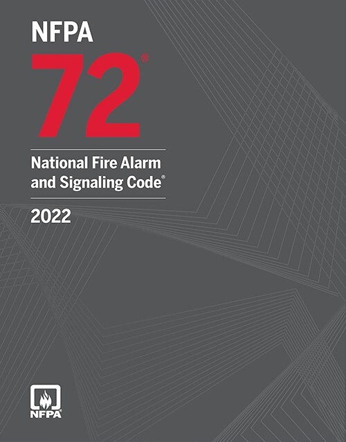 NFPA 72, National Fire Alarm and Signaling Code 2022 Edition book cover: ISBN 9781455927876