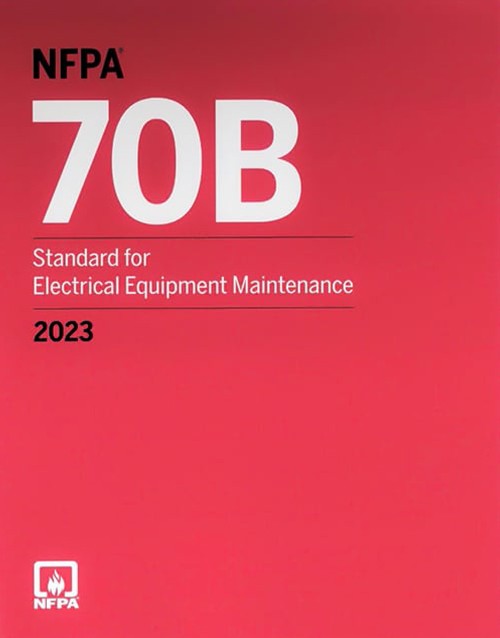 NFPA 70B Standard for Electrical Equipment Maintenance 2023 Edition book cover: ISBN 9781455929719